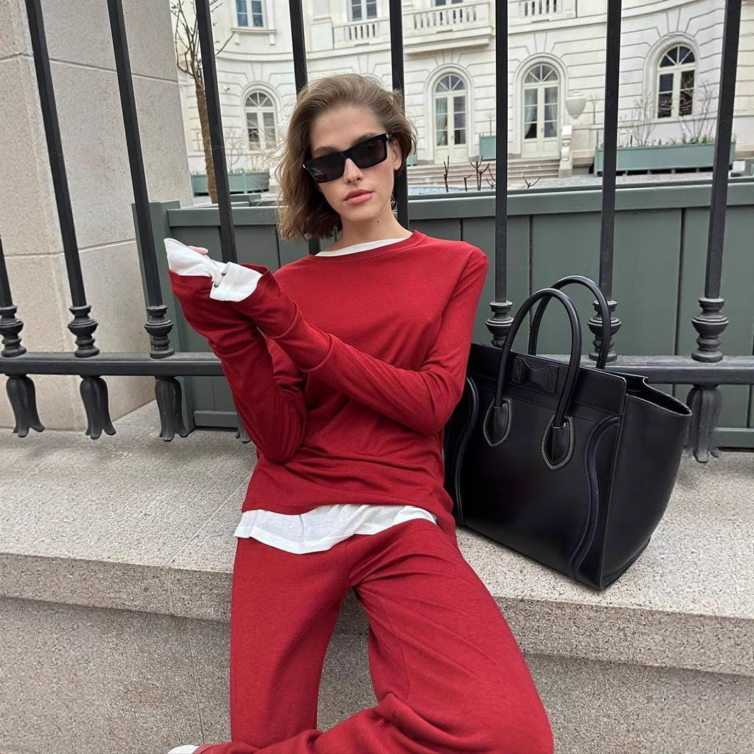 Thin Long-sleeve Suit Women's Inner Wear Dress