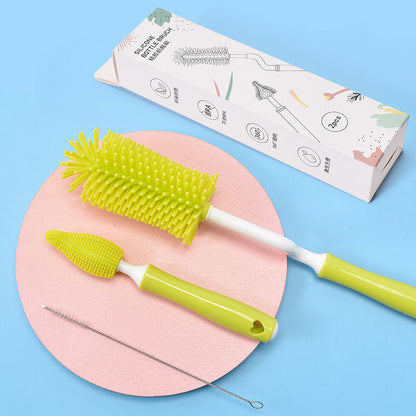 Baby Silicone Bottle Brush Straw